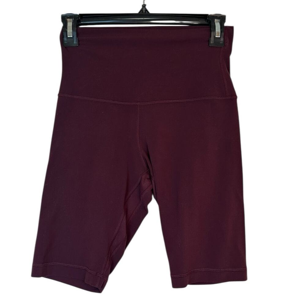 Lululemon Align Super High Rise Short 10" Inseam Cassis Wine Color sz 6 - Picture 3 of 8